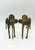 Metal Pair Vintage West African Dogon Style Lost-Wax Brass Elephant Sculptures For Sale - Image 7 of 8