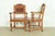 Early Romweber Antique English Jacobean Carved Oak and Burl Wood Armchairs, Pair For Sale - Image 10 of 13