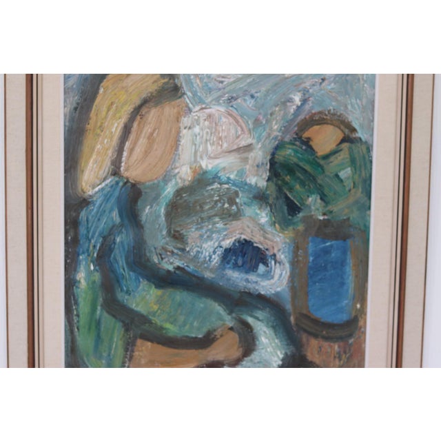 Gösta Falck, Morning Coffee, 1960s, Oil on Canvas, Framed For Sale - Image 7 of 18