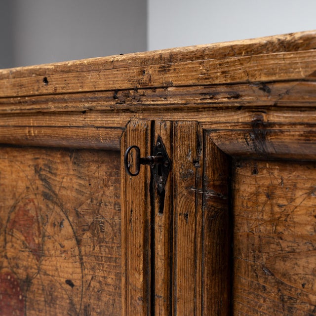 Baroque Painted Flat-Lid Chest, 1700s For Sale - Image 10 of 11