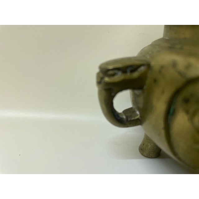 Antique 19th Century Chinese Cast Bronze Phoenix Censer For Sale - Image 4 of 17