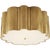 Markos Grande Flush Mount in Natural Brass with Frosted Acrylic Designer: Alexa Hampton Mounting: Flush Shade Detail:...