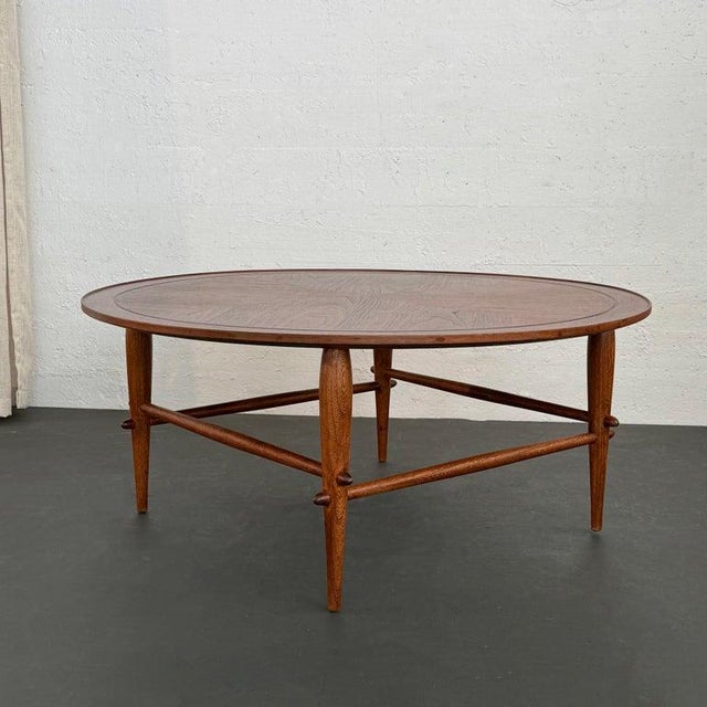 This Mid-Century Modern walnut coffee table by Lane Furniture may look Danish but it was made in Alta Vista, Virginia....