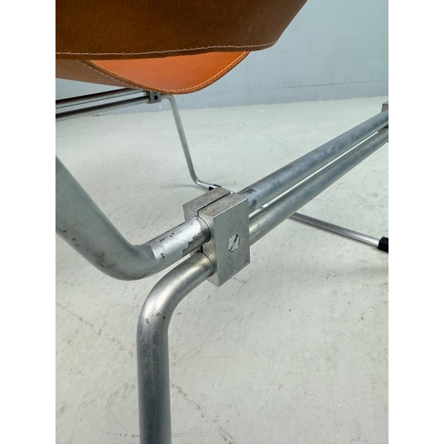 AP-14 Cognac Leather Chair by Pierre Paulin for A. Polak, 1955 For Sale - Image 6 of 18