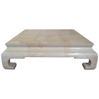 Henredon Asian Modern Lacquered Coffee Table For Sale