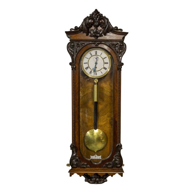 Victorian Vienna Clock, 1890s For Sale