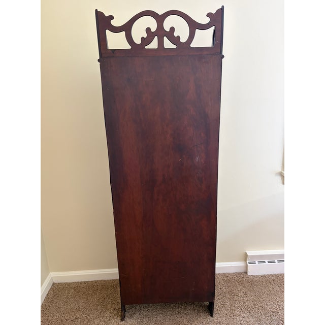 Antique Chippendale Carved Mahogany Bookshelf, Circa 1920s For Sale In South Bend - Image 6 of 7