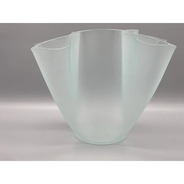 Glass Mouth-Blown Cartoccio Vase by Pietro Chiesa for Fontana Arte, Italy For Sale - Image 7 of 7