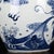 Vintage Blue and White Porcelain Lidded Jar With Dragon and Carp Motif For Sale - Image 4 of 8