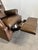 EEnglish Chesterfield Style Brown Leather Tufted Reclining & Rocking Club Chair For Sale - Image 12 of 12