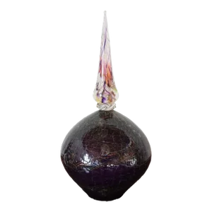 Purple Art Glass Bottle