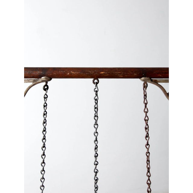 Brown Victorian Decorative Swing Chair For Sale - Image 8 of 13