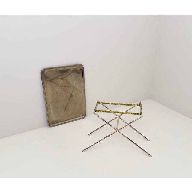 Vintage Folding Tray Table, 1950s For Sale - Image 4 of 5