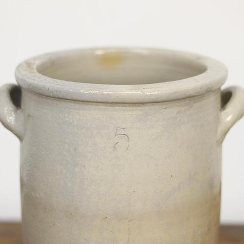 Minimalism Glazed Confit Jars, 1920s, Set of 3 For Sale - Image 11 of 12