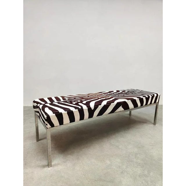 Zebra Bench or Side Table by Michael Kors For Sale - Image 3 of 7