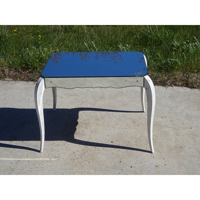 Wooden Coffee Table and Mirror, 1950s For Sale - Image 4 of 14