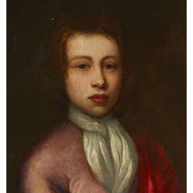 Flemish School Artist, Portrait of a Child, 17th Century, Oil on Canvas For Sale - Image 4 of 7