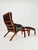 Mid century Armchair and foot stool By Swedese 1960 : Beautiful Kaare Klint safari lounge chair , Crafted from solid wood...