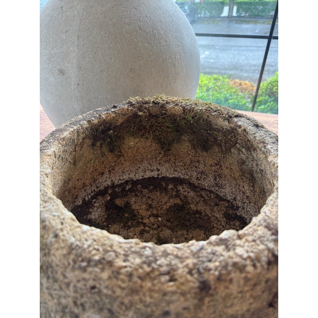 Vintage Concrete Planter, France For Sale - Image 11 of 18