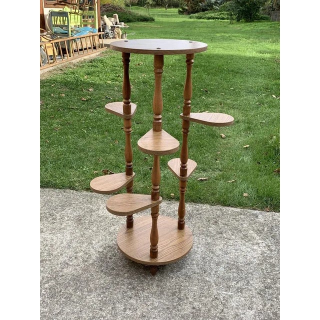 Wood Vintage Plant Stands, Hungary, 1960s For Sale - Image 7 of 7