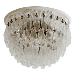 Murano Glass Plafond Flush Mount in the style of Carlo Scarpa For Sale