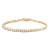 4.42ct Natural Round Diamond 18k Solid Gold Channel Bracelet by VRJewels For Sale