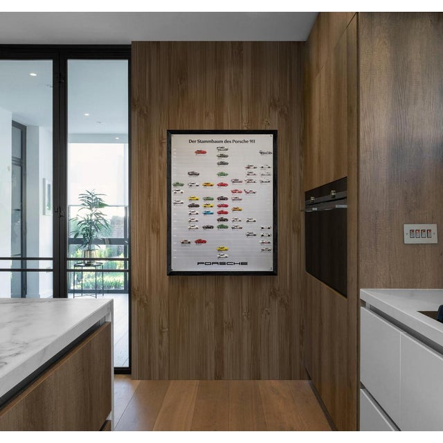 The Piece This original vintage poster from 1983, titled "Der Stammbaum des Porsche 911" (The Family Tree of the Porsche...