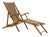 1960s French Folding Chaise Lounge Chair For Sale