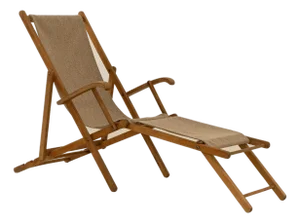 1960s French Folding Chaise Lounge Chair