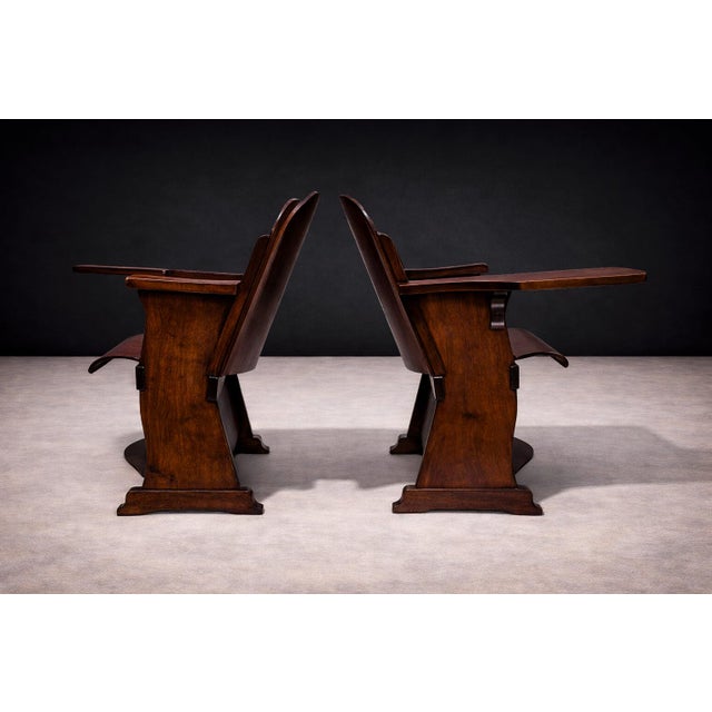 Wood Pair of Auditorium Armchairs in Bentwood, Cimo, 1950s - Lot 140 For Sale - Image 7 of 11