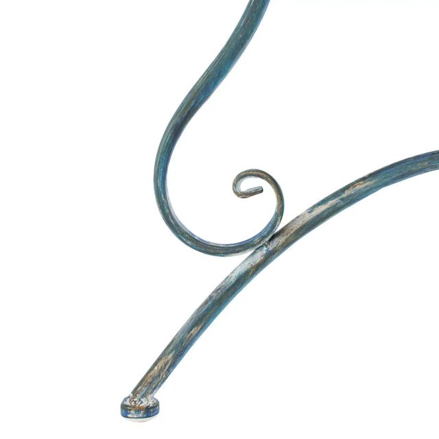 Metal Leah 4 Piece Set - Mossy Blue For Sale - Image 7 of 7