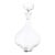 Mid-Century Modernist Sculptural Crystal Decanter With Basin Form Stopper For Sale