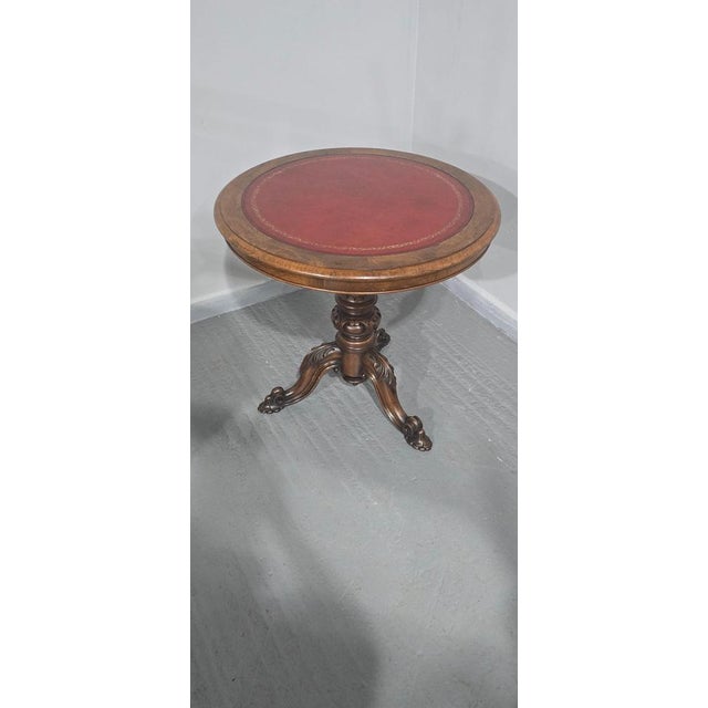 Victorian Walnut Swivel Library Table, 1850s For Sale - Image 11 of 12