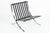 Pair Mid Century Black Leather Barcelona Chairs by Mies Van Der Rohe for Knoll, 1977 For Sale - Image 14 of 17