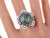 Darrell Yonnie (1968-2013) Navajo Sterling and turquoise ring 20.7 grams size 8.75 with no issues. All precious metals are...