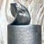 Vintage Brutalist Sculptural Black Studio Pottery Vase For Sale - Image 11 of 13