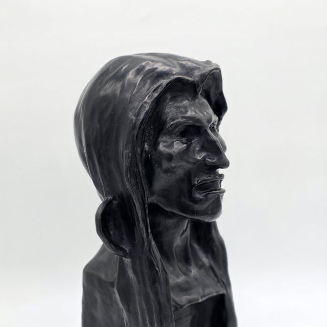 1970s After Frederic Remington the Savage Bronze Bust Sculpture 36/100 For Sale In Los Angeles - Image 6 of 11