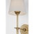 Thomas O'Brien for Visual Comfort Signature Bryant 27" Cordless Tail Sconce in Hand-Rubbed Antique Brass with Linen Shade For Sale - Image 10 of 13