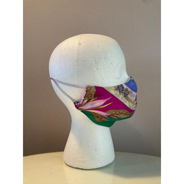 Hermes Vintage Tropiques Silk Scarf Face Covering For Sale In Philadelphia - Image 6 of 8