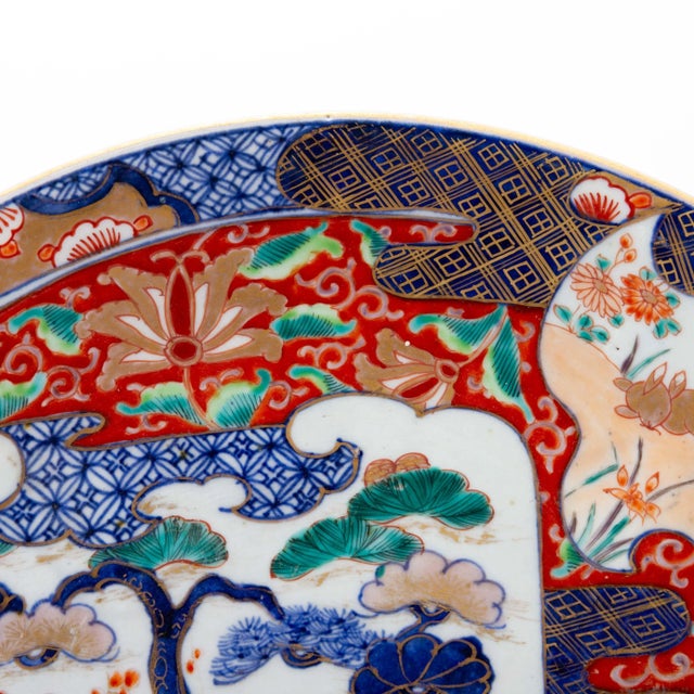 Japanese Imari Porcelain Charger, 19th Century For Sale - Image 4 of 7