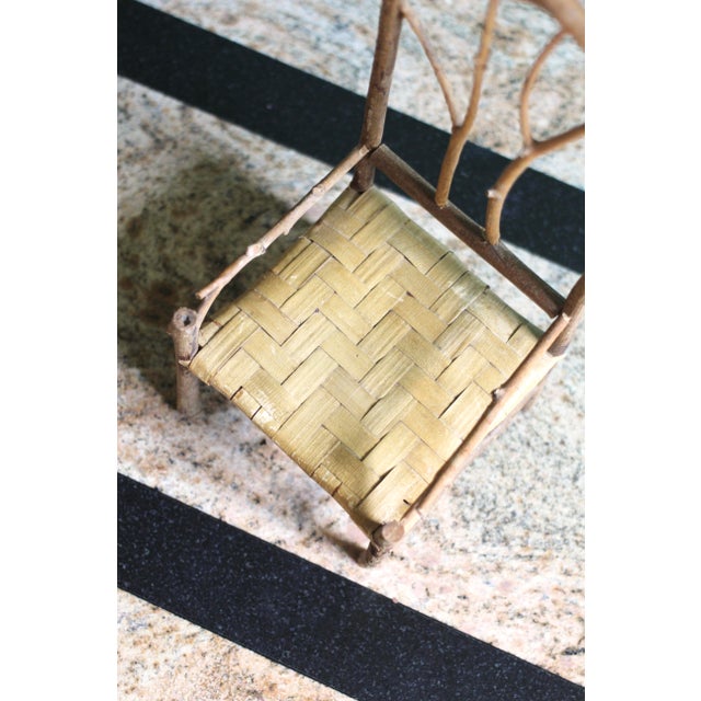 1950s 1950s Small Twig Chair for Decor For Sale - Image 5 of 6