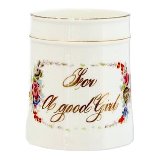 Antique English "For a Good Girl" Mug For Sale
