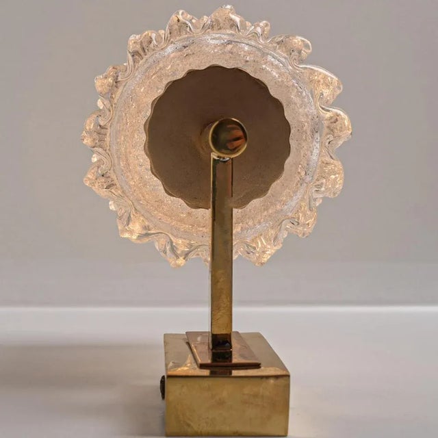 Vintage German Brass and Glass Wall Lights from Hillebrand, 1970s, Set of 2 For Sale - Image 15 of 16