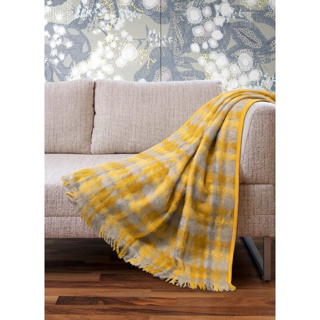 Roma Mohair Plaid by Chiara Mennini for Midsummer-Milano For Sale - Image 4 of 5