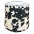 10" Black Faux Cowhide Drum Lamp Shade For Sale