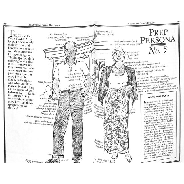 Paper "The Official Preppy Handbook: The Completely Outstanding Gift Edition" 1980 Birnbach, Lisa For Sale - Image 7 of 12