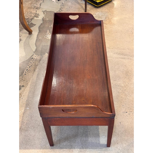 19th Century Georgian Mahogany Butler's Tray Table For Sale - Image 12 of 14