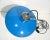 Italian Blue Table Lamp, 1960s For Sale - Image 3 of 5