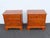 Solid Wood Nightstands End Side Bedside Tables a Pair 6588 For Sale - Image 14 of 18