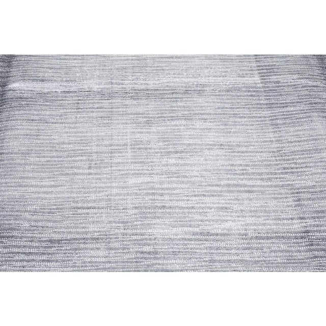 Shabby Chic Modern Silk Soft Texture Bamboo Hand Knotted Rug,8'x10'2" For Sale - Image 3 of 6